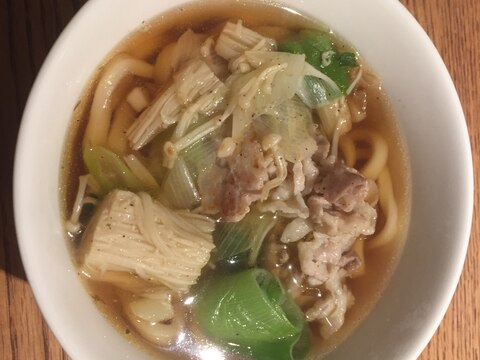 あったか簡単、肉うどん